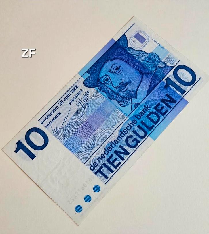 10 Gulden 1968 REPLACEMENT met dunne cijfers., Postzegels en Munten, Bankbiljetten | Nederland, Los biljet, 10 gulden, Ophalen of Verzenden
