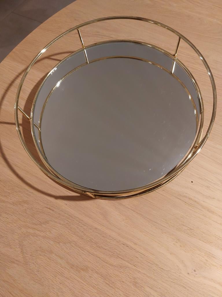 Spiegel, Ophalen of Verzenden, Rond, Overige materialen