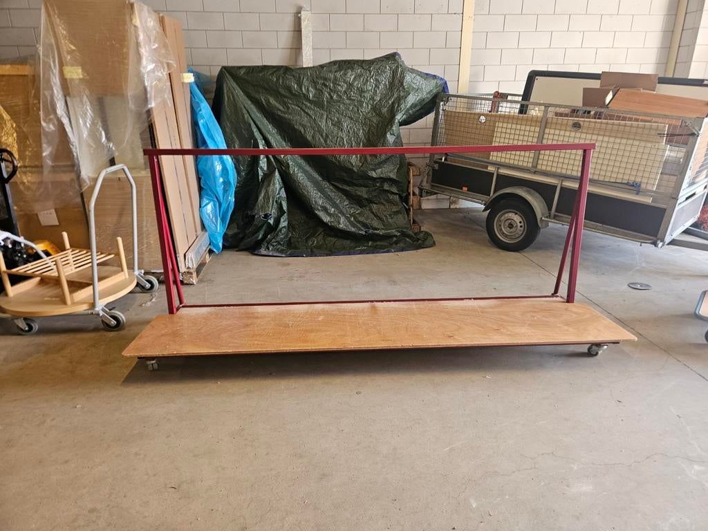 Turnmattenkar, ook te gebruiken als platenwagen, 100 liter of meer, Ophalen of Verzenden, Gebruikt, Transportkar