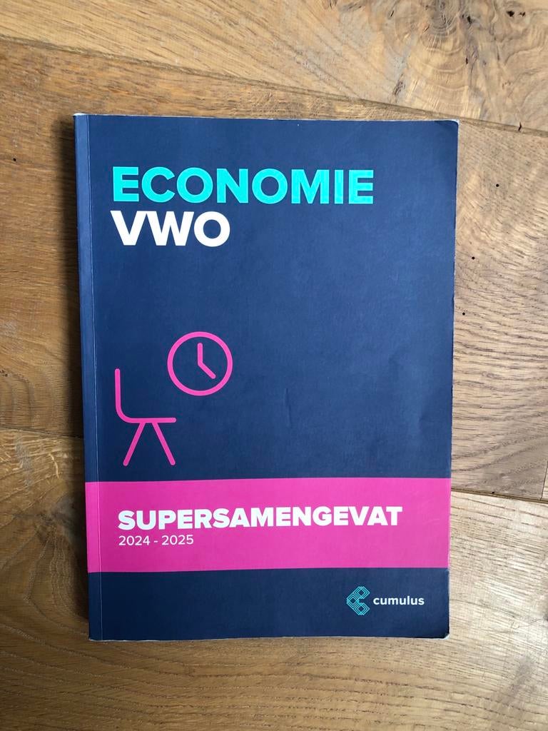 Economie VWO Supersamengevat 2024-2025 Cumulus, Ophalen of Verzenden, Zo goed als nieuw, VWO, Economie