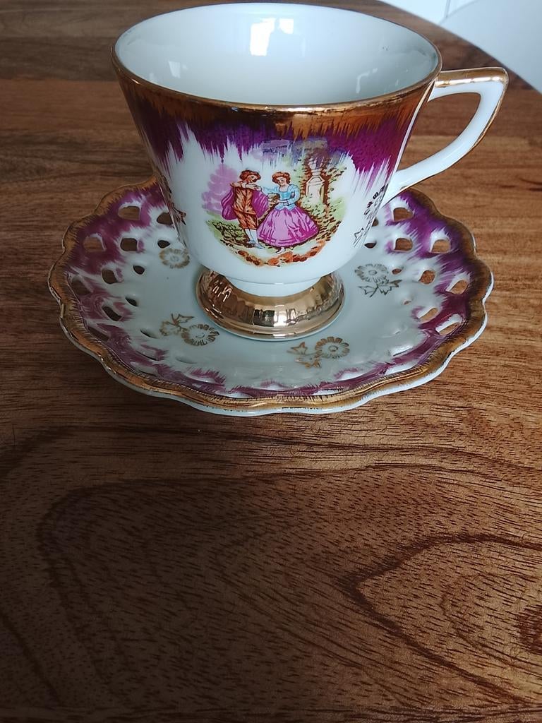 Mooie Versailles kop en schotel - onbeschadigd, Antiek en Kunst, Antiek | Porselein, Ophalen