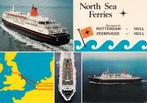 North Sea Ferries                                 =0034=, Ophalen of Verzenden, Zo goed als nieuw, Motorboot, Kaart, Foto of Prent