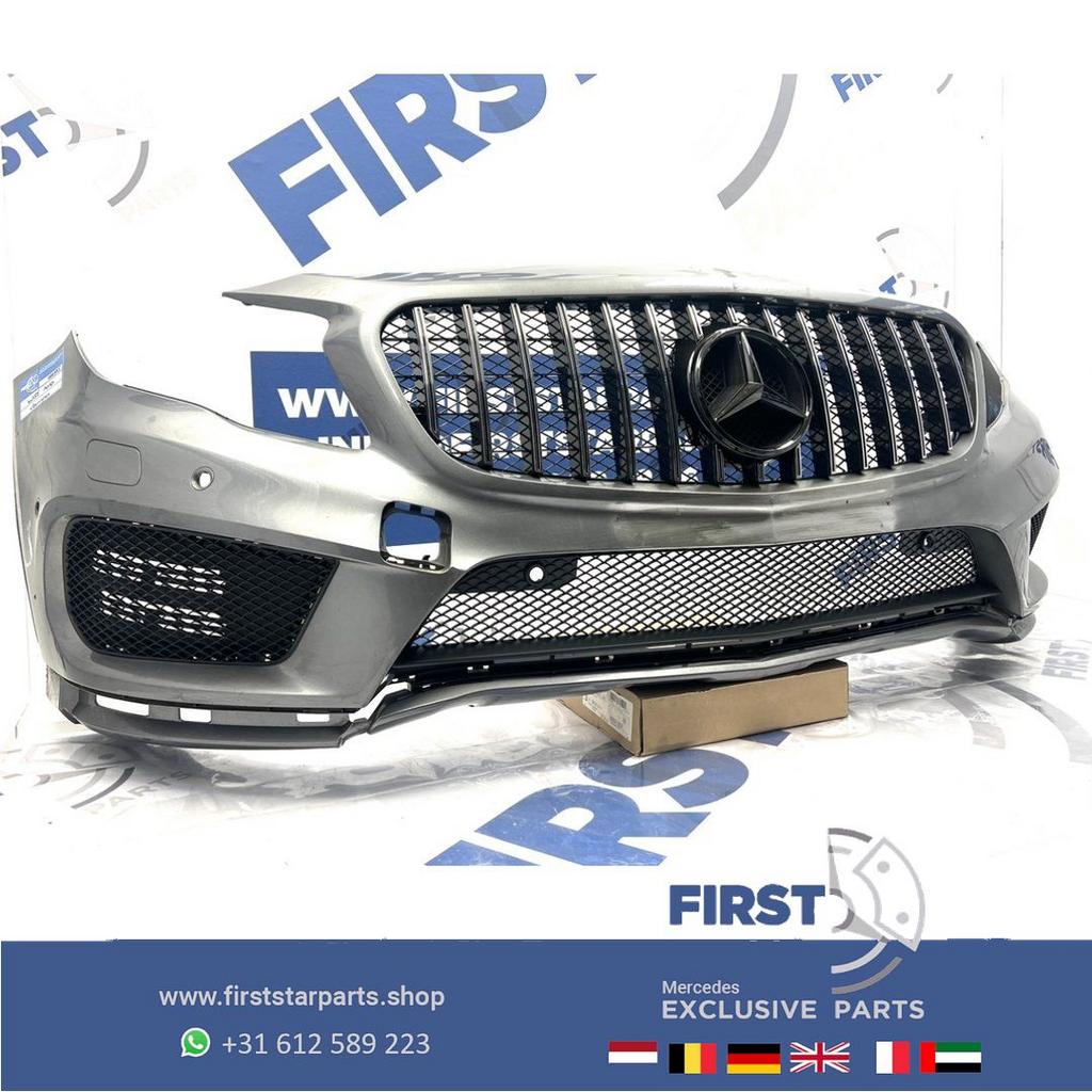 W156 GLA AMG BUMPER X156 VOORBUMPER ZWART WIT GRIJS PRE FACE, Gebruikt, -, Voor, Ophalen of Verzenden