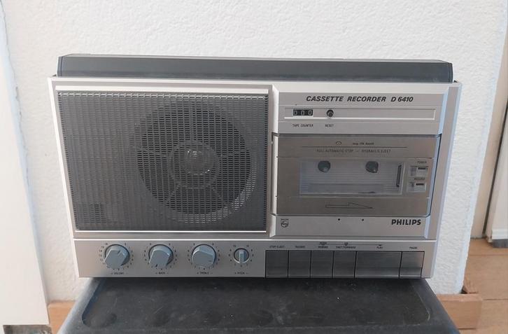 Philips Cassette Recorder D 6410, Audio, Tv en Foto, Cassettedecks, Enkel, Philips, Ophalen of Verzenden