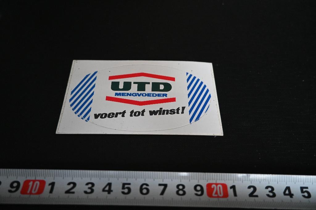 sticker UTD mengvoeder voert tot winst !  BK984, Ophalen, Zo goed als nieuw, Sticker