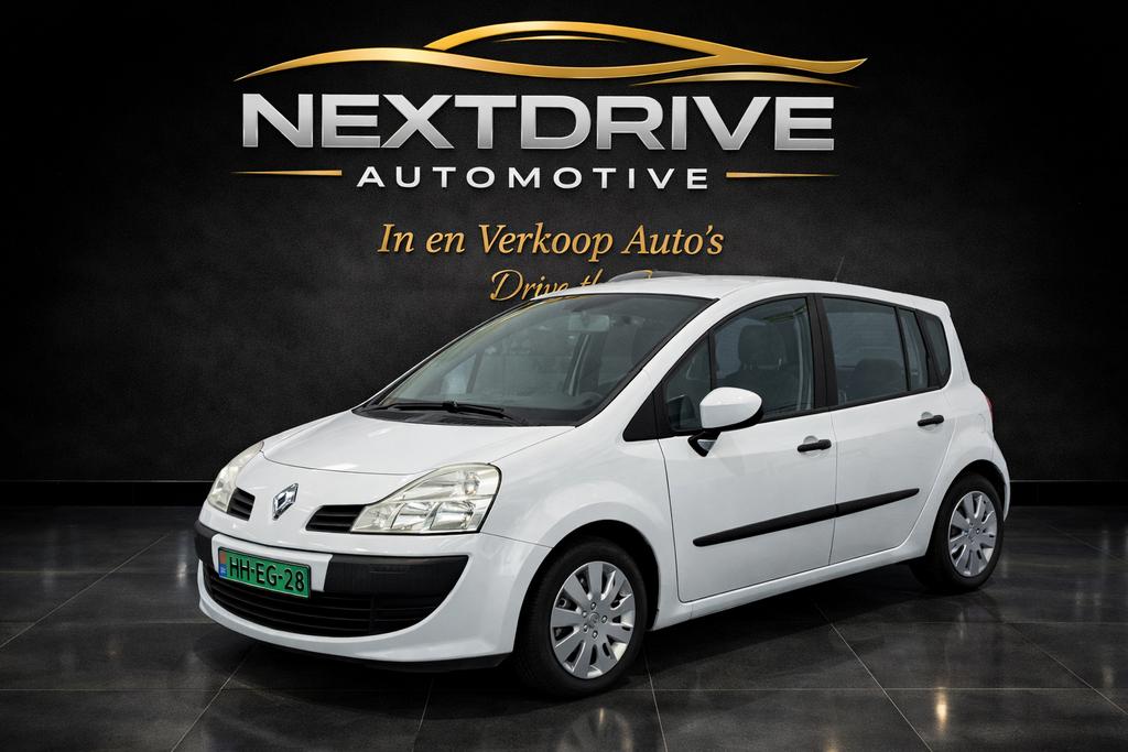 Renault Grand Modus 1.2 TCE 2008 Wit, Voorwielaandrijving, Start-stop-systeem, Stof, 4 cilinders