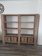 Robuuste teak houten woonkamer set, Ophalen, Zo goed als nieuw, 25 tot 50 cm, Minder dan 100 cm