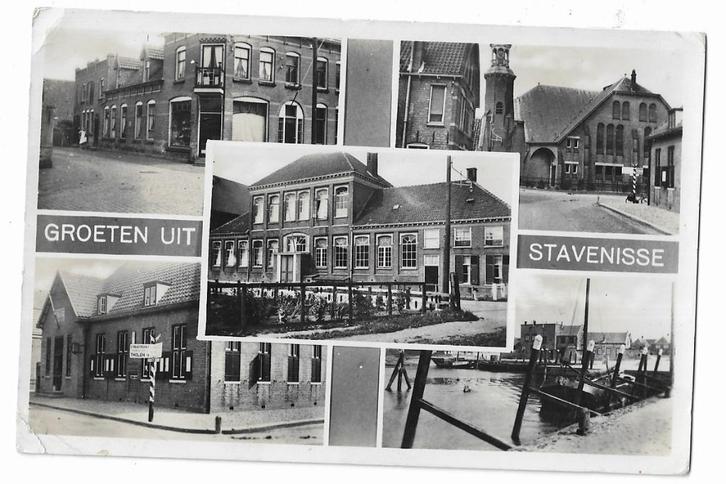 Groeten uit Stavenisse, Verzamelen, Ansichtkaarten | Nederland, Gelopen, Zeeland, 1940 tot 1960, Ophalen of Verzenden