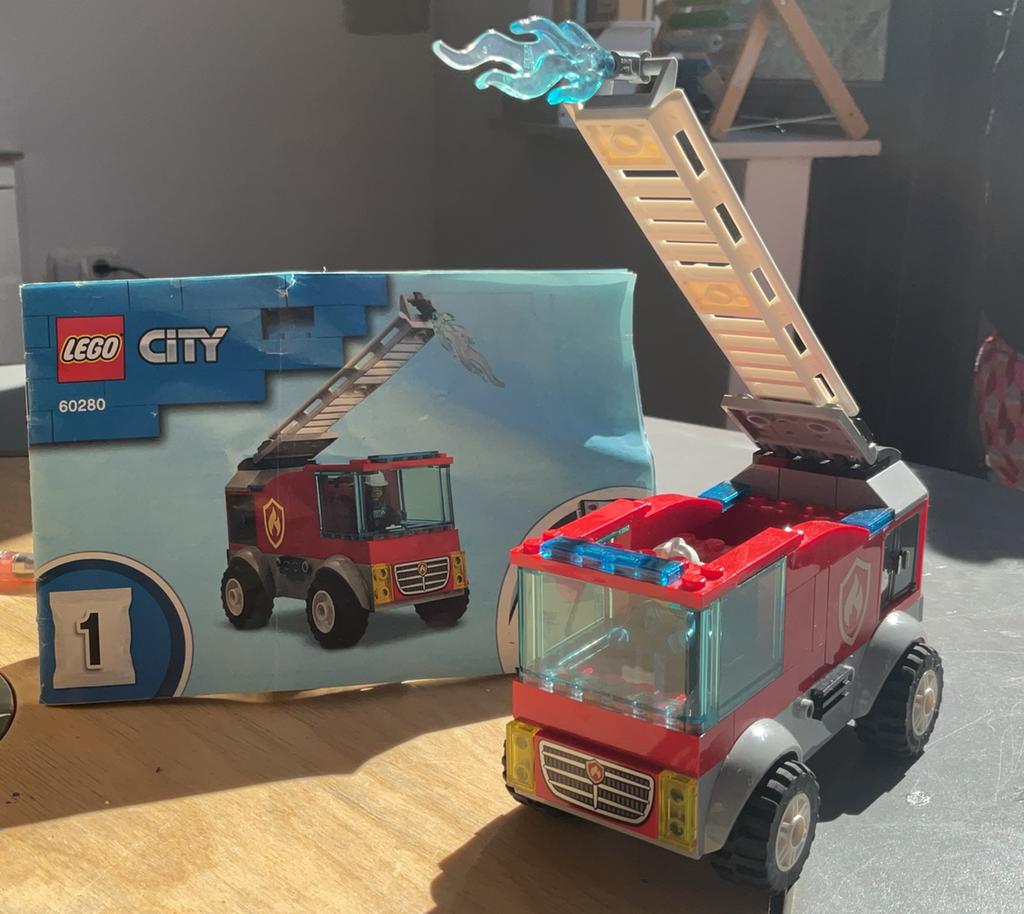 Lego city brandweer, Ophalen, Zo goed als nieuw, Hoogslaper