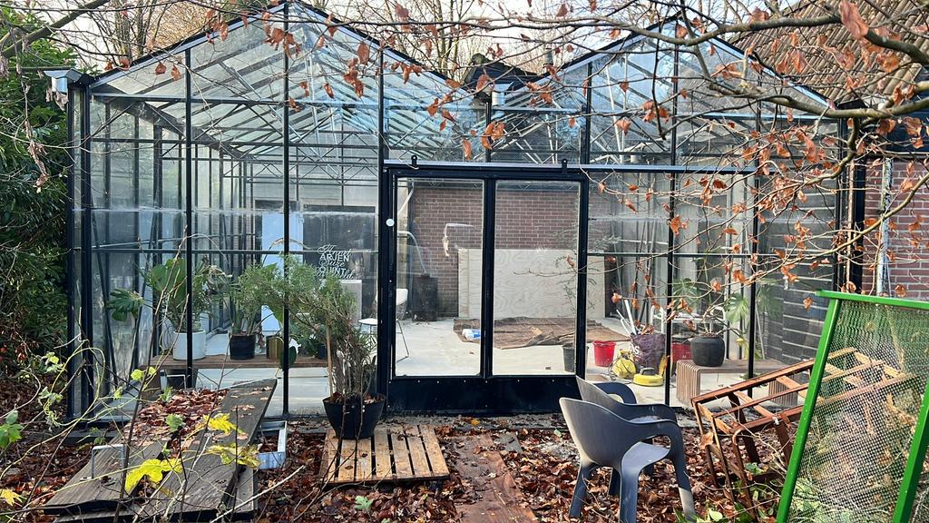 Tuinkas 7x6 meter groot. Tegen elk aannemelijk bod, Ophalen, Glas, Gebruikt, Staal