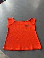 Donker oranje Clockhouse kort shirt, maat M, Kleding | Dames, T-shirts, Maat 38/40 (M), Verzenden, Oranje, Zo goed als nieuw