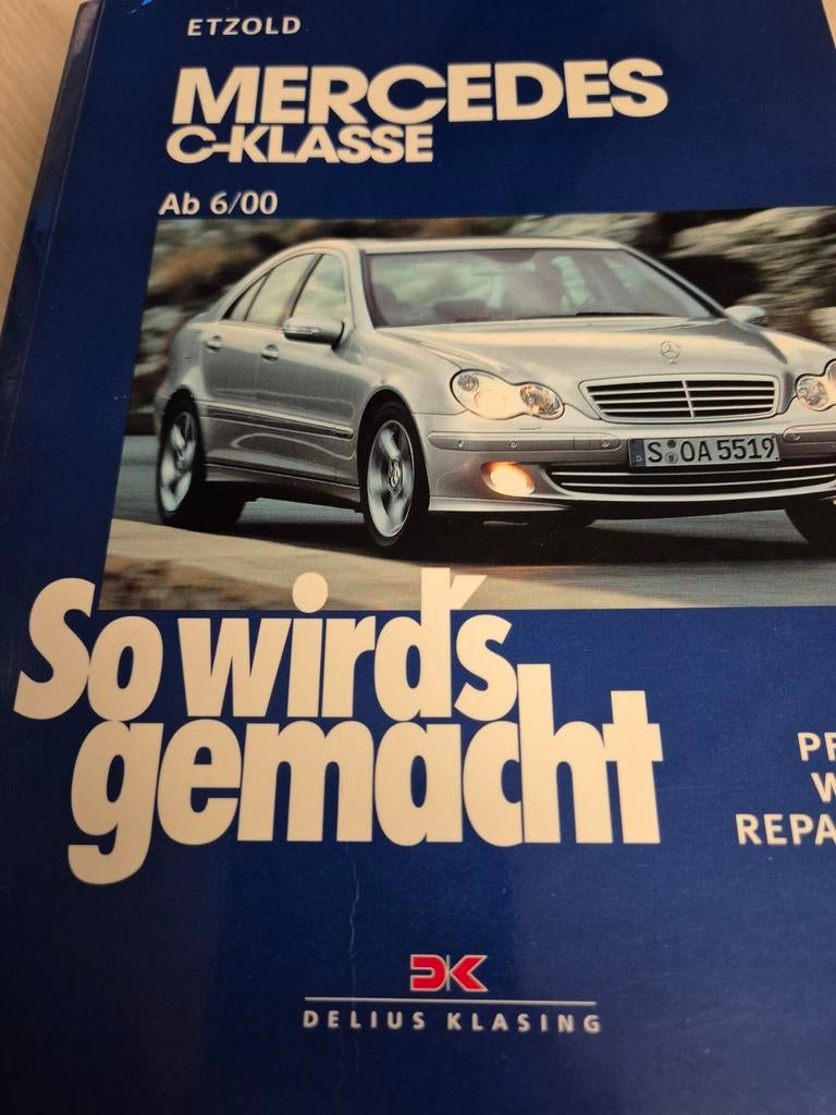Dikke Mercedes w203 C klasse vraagbaak óók 3,5 liters V6 AUT, Auto diversen, Handleidingen en Instructieboekjes, Ophalen of Verzenden
