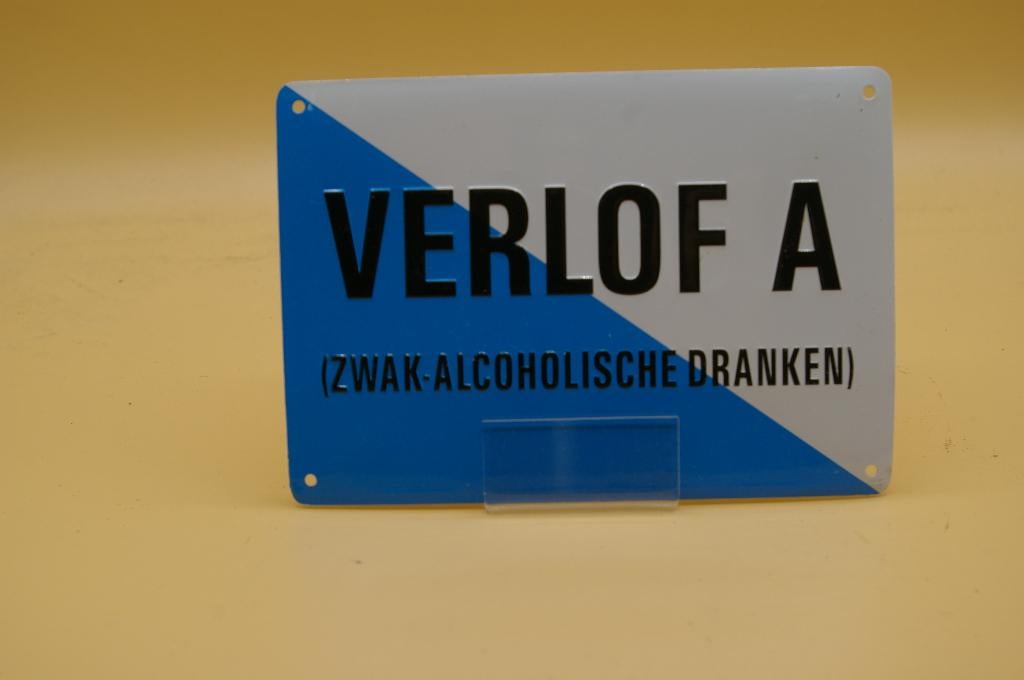 Metalen bordje verlof A mancave, Ophalen of Verzenden, Zo goed als nieuw