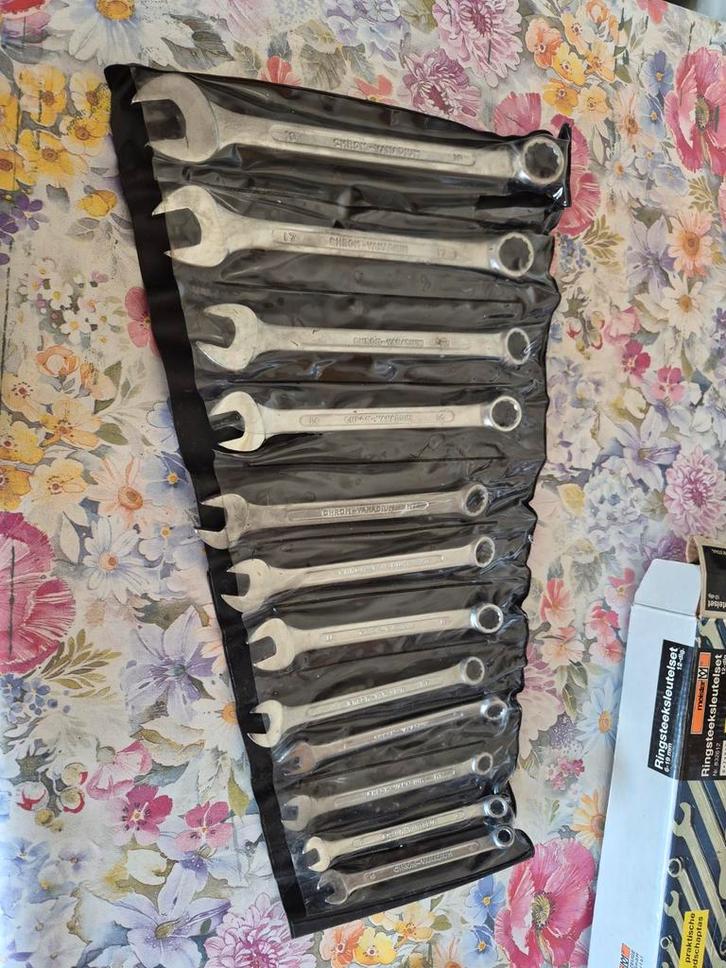 Meister Ringsteeksleutelset 12-delig, Doe-het-zelf en Verbouw, Gereedschap | Handgereedschap, Gebruikt, Ophalen of Verzenden