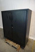 Zwarte archiefkast roldeurkast kantoorkast opbergkast, Gebruikt, 100 tot 150 cm, 100 tot 150 cm, Niet ingevuld