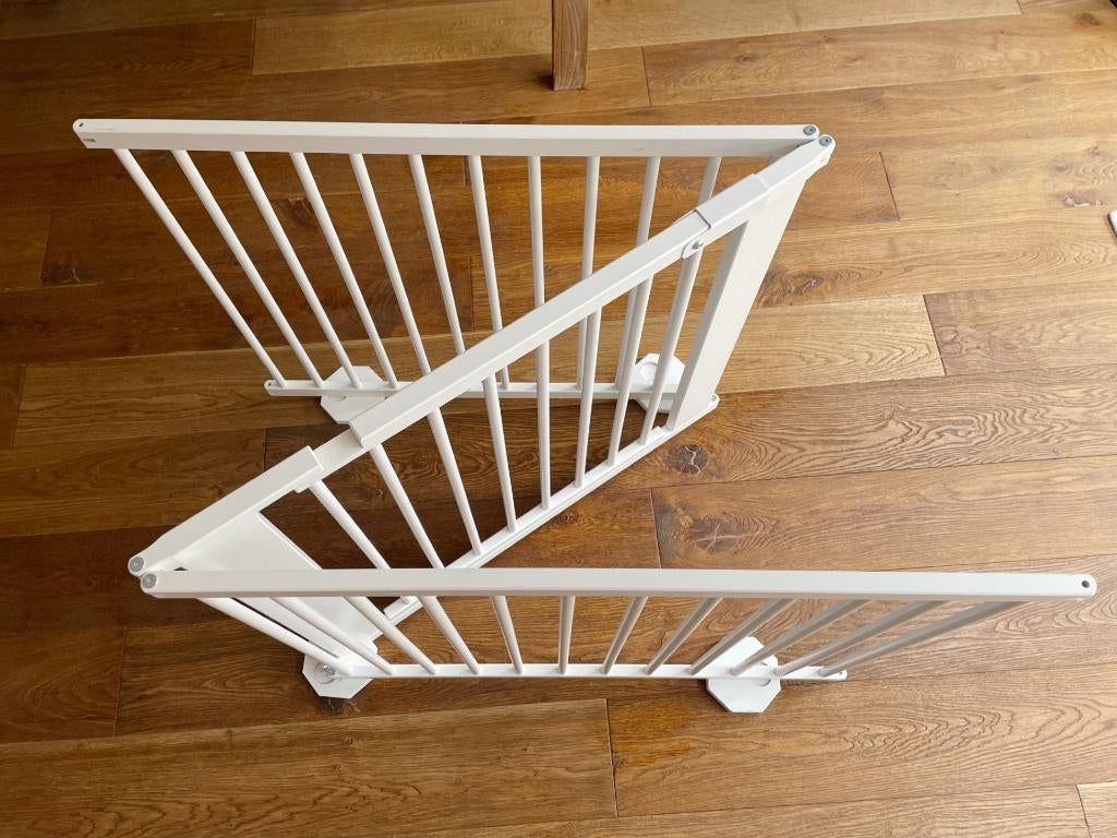Houten veiligheidshek/kinderhek 80x274,5 cm (wit), Ophalen, Gebruikt, Overige typen, 115 cm of meer