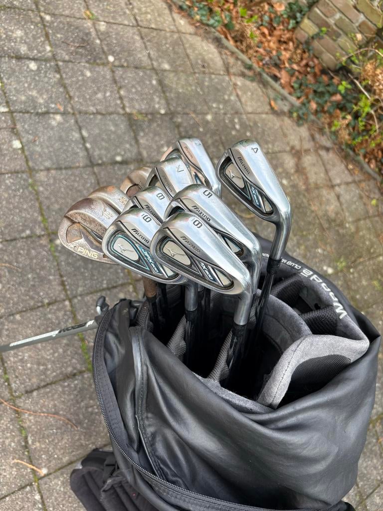 Mizuno JPX 800 ijzerset & Ping S-tour wedges, Ophalen of Verzenden, Gebruikt, Set, Mizuno