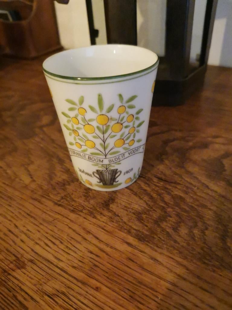 Antieke Oranjeboom Beker - 30 April 1909, Ophalen of Verzenden