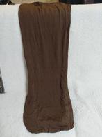 4 Bruine Stoelhoezen 90x40 cm, Gebruikt, Bruin, Ophalen of Verzenden, Vier