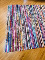 Kleurrijk geweven vloerkleed lappenkleed 235/170 cm, Huis en Inrichting, Stoffering | Tapijten en Kleden, Gebruikt, Vintage ibiza