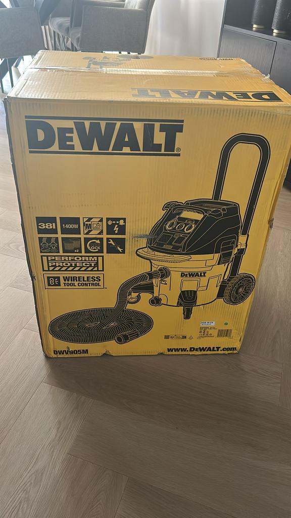 Bouwstofzuiger DeWalt DWV905M-QS Nat- en Droogstofzuiger, Ophalen, Nieuw