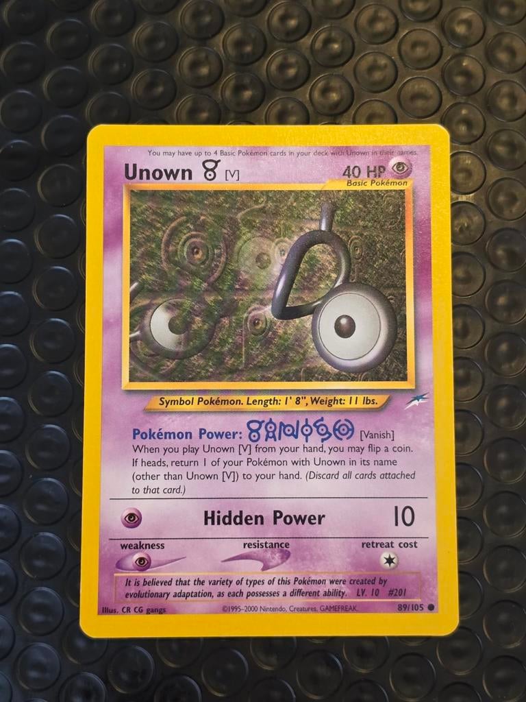 Unown (V) 89/105, Verzenden, Gebruikt, Losse kaart