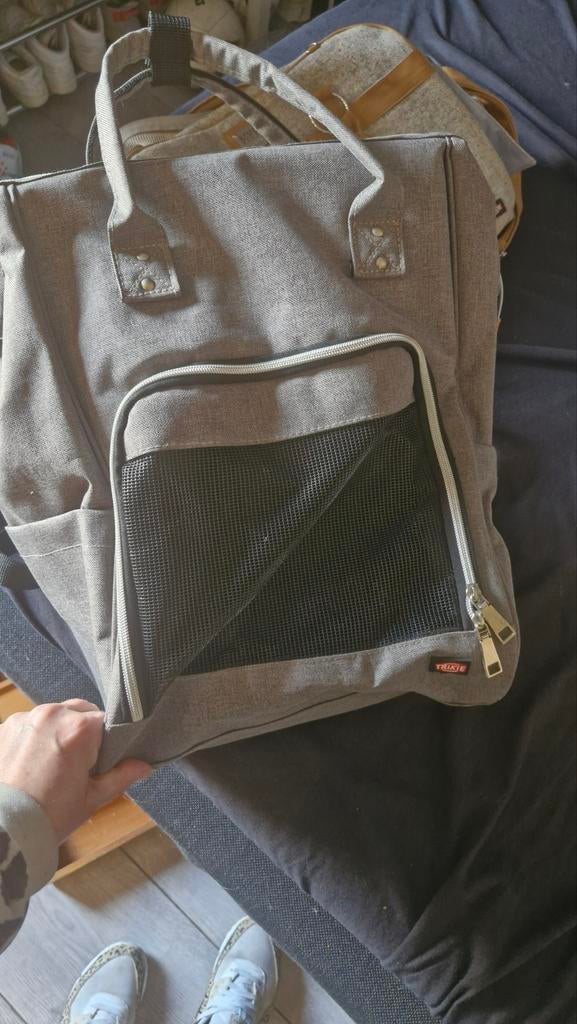 Rugzak voor kleine hond, Ophalen