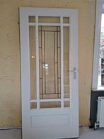 Deur glas in lood. Opdek 200x90 cm, Ophalen, 80 tot 100 cm, Binnendeur, Glas