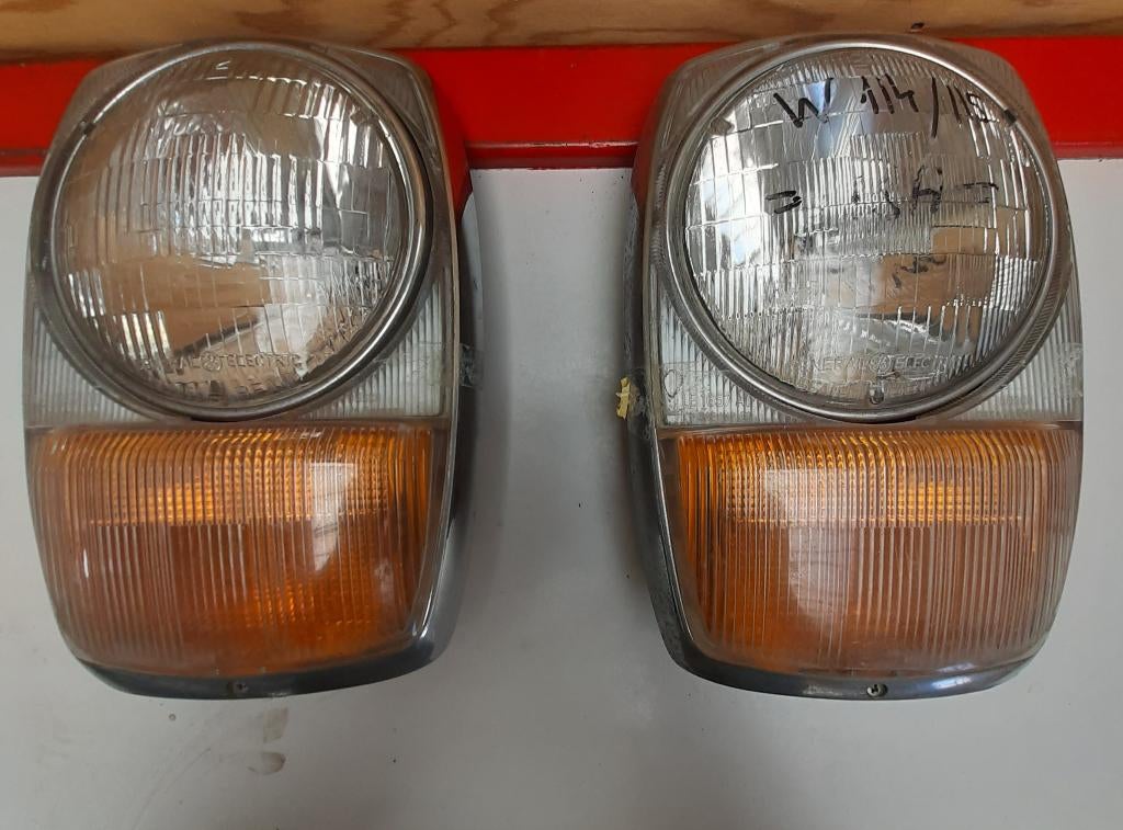 Mercedes Benz W114/115 koplampen, Ophalen of Verzenden, Gebruikt, Mercedes-Benz