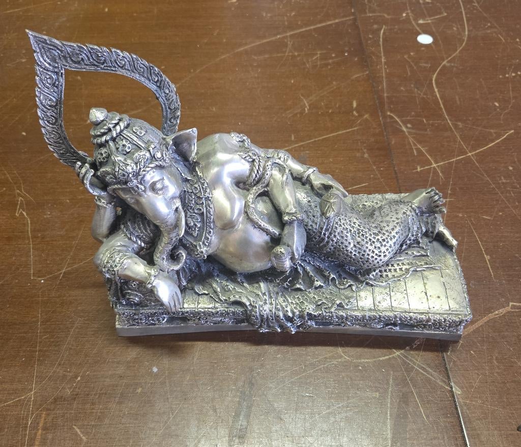 Metalen Ganesha beeld, Huis en Inrichting, Ophalen of Verzenden, Zo goed als nieuw, X, X