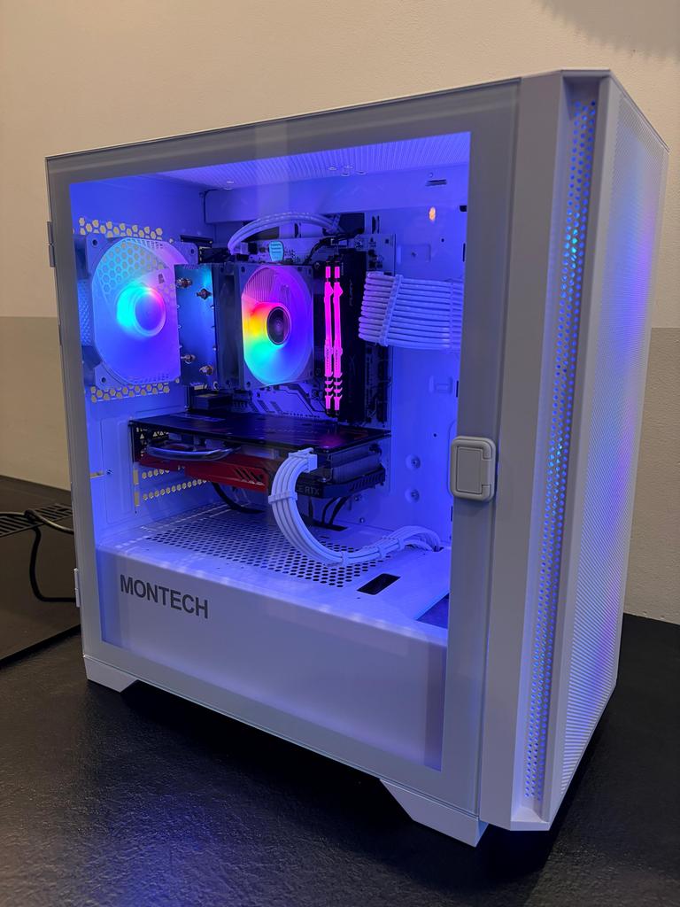 Witte Gaming PC | RTX 2060 Super 8GB | Ryzen 5 3600, Computers en Software, Desktop Pc's, Zo goed als nieuw, 3 tot 4 Ghz, SSD