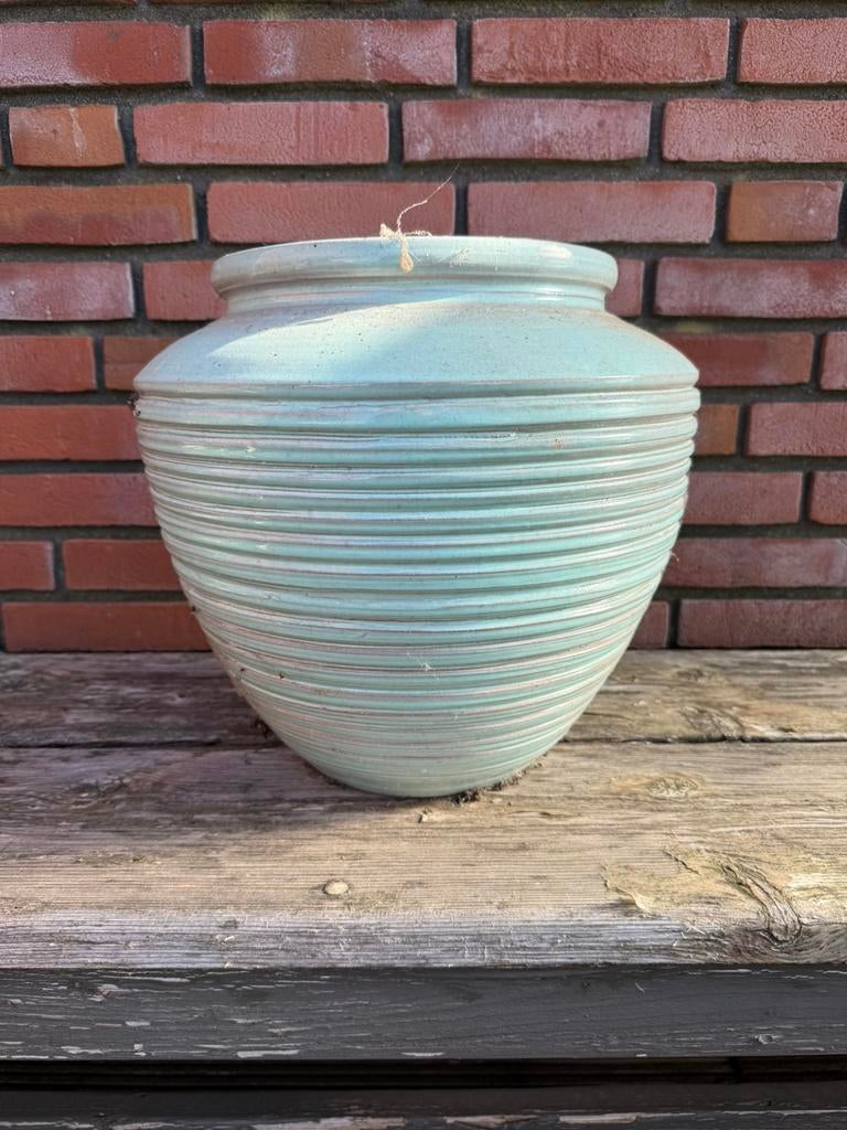 Bloempot, Rond, Binnen, Ophalen of Verzenden, Zo goed als nieuw