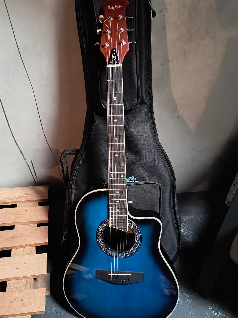 Harley Benton HBO-600TB, Ophalen, Gebruikt, Western- of Steelstringgitaar