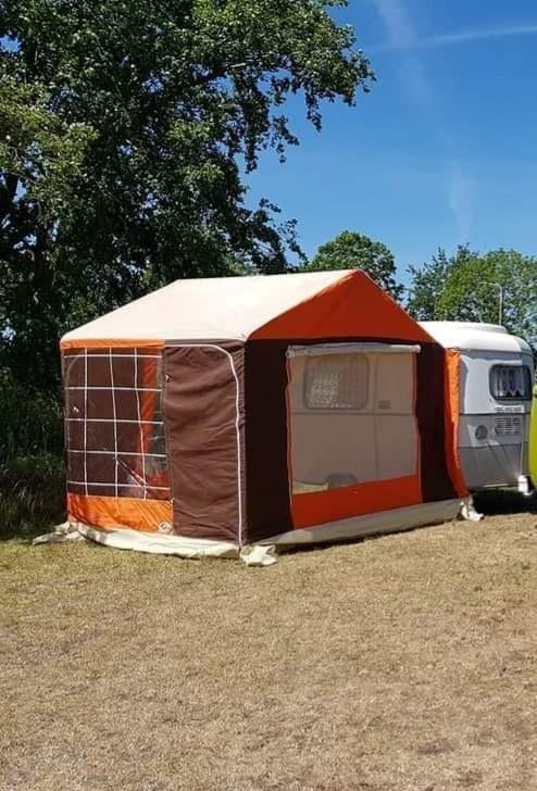 Vintage voortent Eriba Puck, Caravans en Kamperen, Ophalen, Tot en met 2