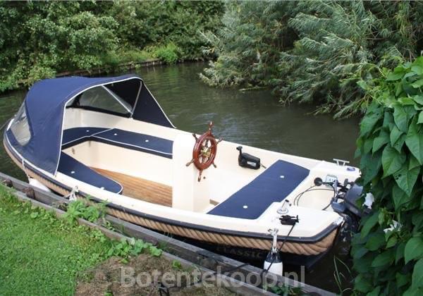 Nette Oudhuyzer 440 Sloep met 8 pk Yamaha 4-takt, Ophalen, Gebruikt, Tot 10 pk, 3 tot 6 meter