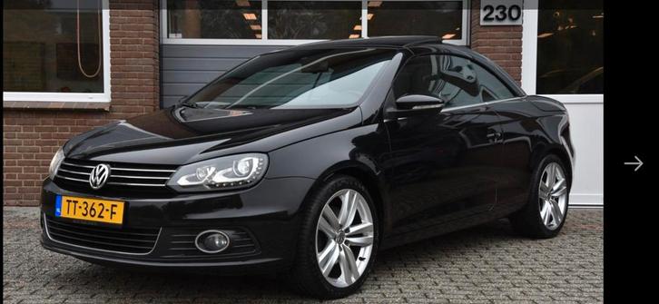 Volkswagen EOS 1.4 160pk black edition. UNIEK IN ZIJN SOORT, Auto's, Volkswagen, Bedrijf, Eos, ABS, Achteruitrijcamera, Airbags