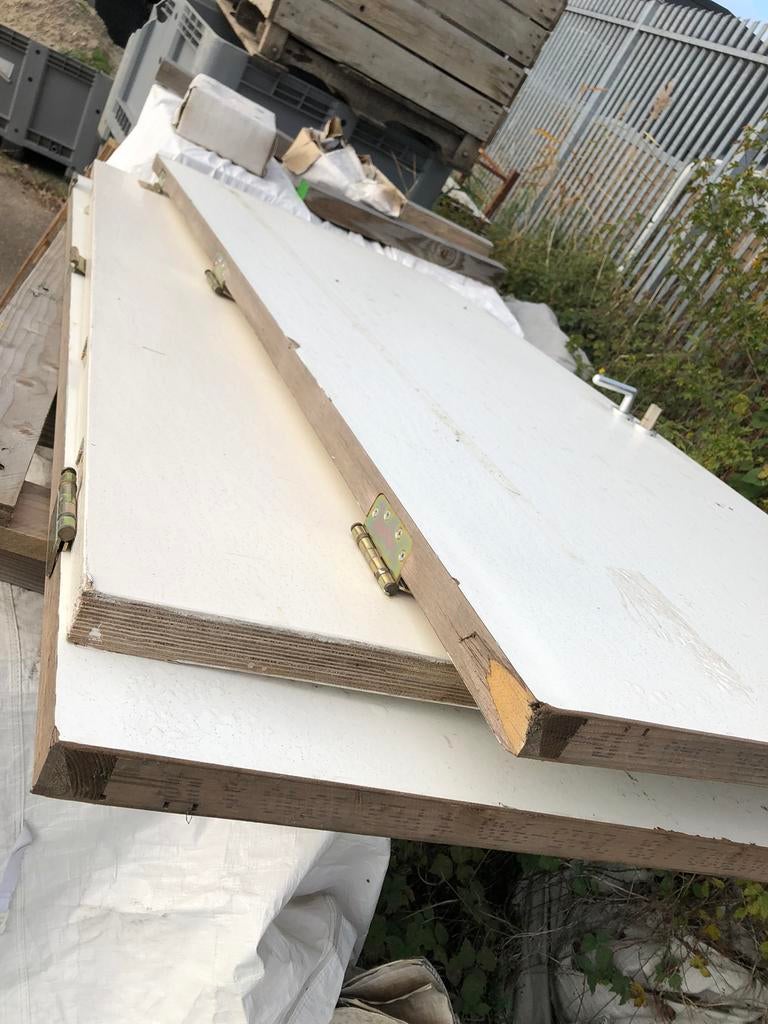 3 stuks Degelijke dichte (binnen) deuren, Doe-het-zelf en Verbouw, Deuren en Horren, Ophalen, Gebruikt, 80 tot 100 cm, Binnendeur