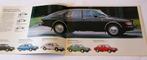 Autofolder Saab 99 GL 99GL 1977/1978 ZGAN brochure folder, Ophalen of Verzenden, Zo goed als nieuw, Overige merken