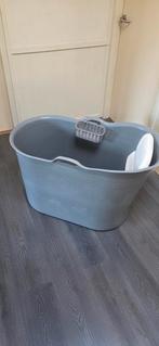 Zitbad grijs met kussen en opbergmandje, Ophalen