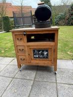 Mini “Kamado” met werktafel / kast, Ophalen, Gebruikt, Houtskool