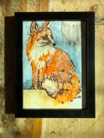 Aquarel Vos, Ophalen of Verzenden