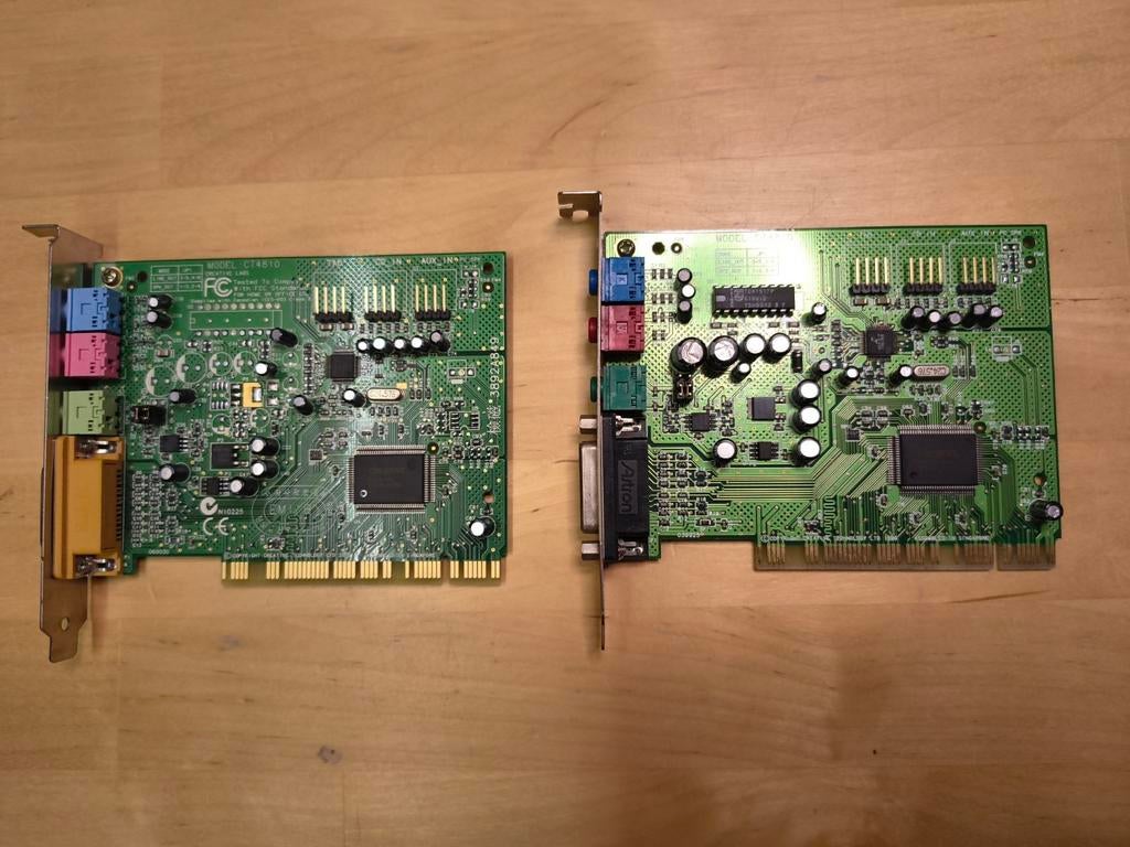 2x Creative Sound Blaster CT4810 voor retro computers, Ophalen of Verzenden, Gebruikt, Intern, Creative Sound Blaster