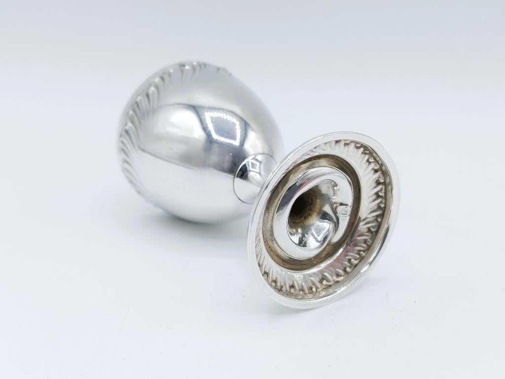 Zilveren eierhouder, A. Boulenger, Parijs, ca. 1890, Antiek en Kunst, Verzenden, Zilver