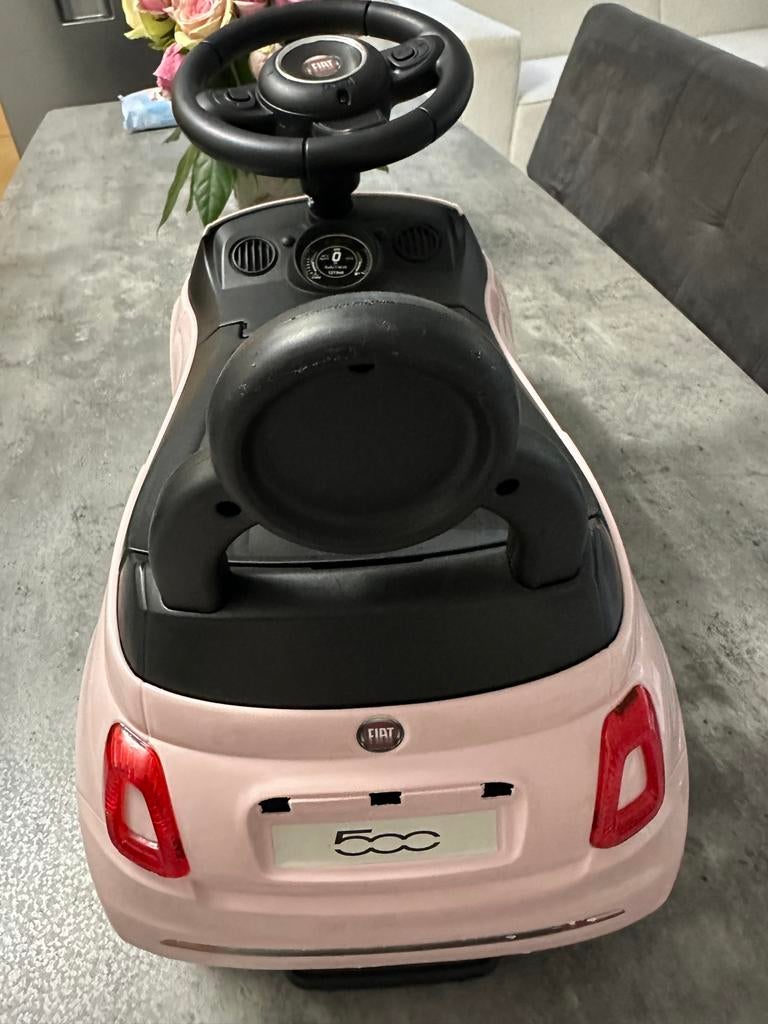 Roze Fiat 500 loopauto - Zo goed als nieuw, Ophalen of Verzenden, Zo goed als nieuw