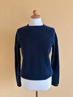 Hugo Boss donkerblauwe katoenen trui. Maat M, Kleding | Dames, Ophalen of Verzenden, Gedragen, Maat 38/40 (M), Blauw