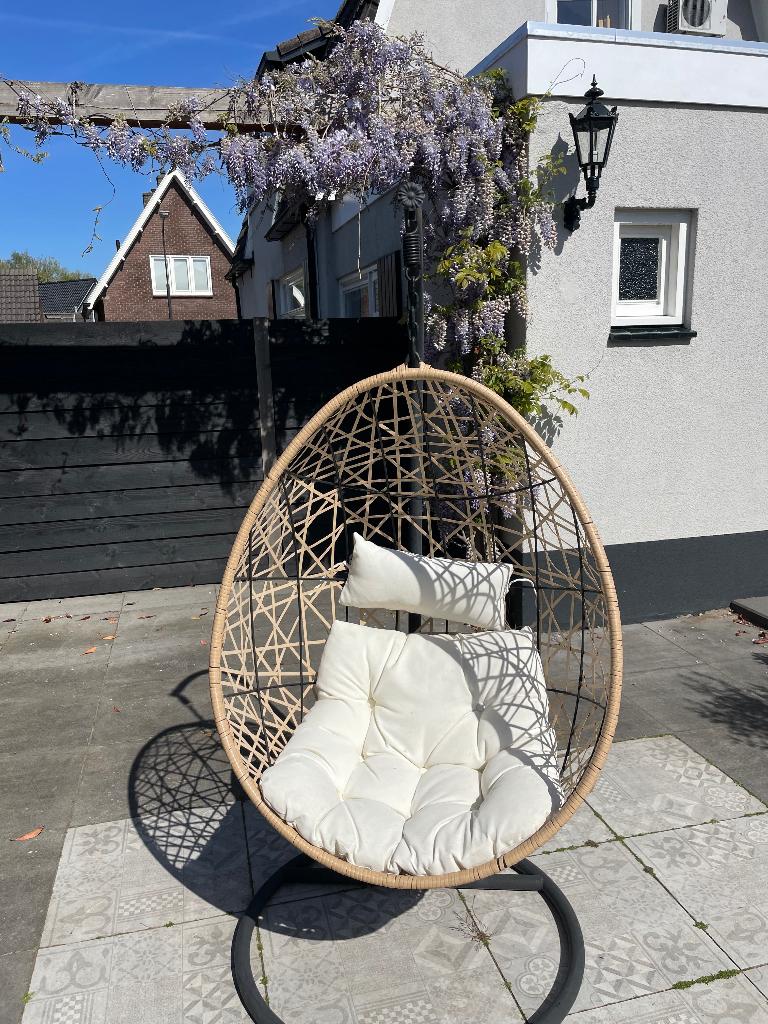 Hangstoel swing naturel, Ophalen, Gebruikt, Metaal