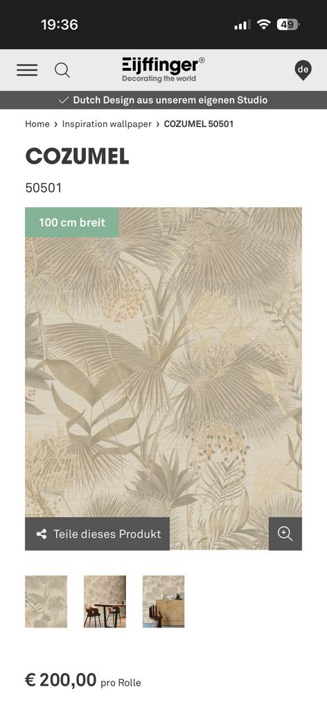 Behang Eijffinger Cozumel 50501, Ophalen, 10 tot 25 m²