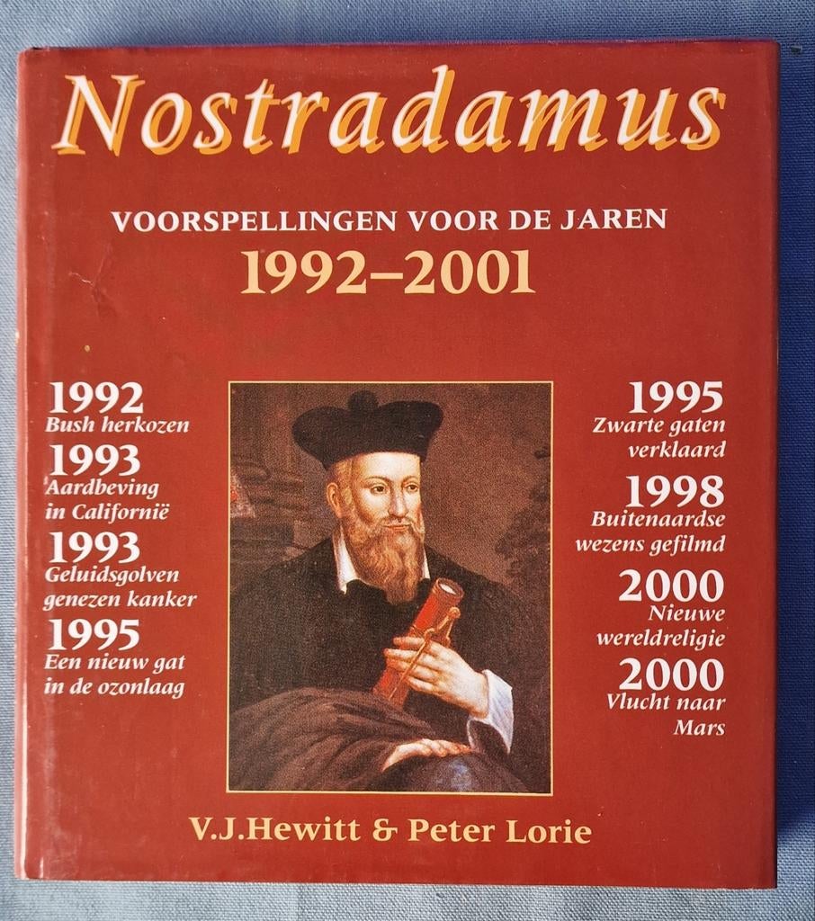 Nostradamus Voorspellingen 1992-2001, Boeken, 20e eeuw of later, V.j. hewitt & peter lorie, Ophalen of Verzenden, Zo goed als nieuw