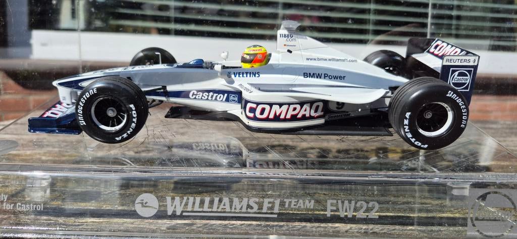 Schaalmodel WILLIAMS F1 team FW22 in plexiglas (zeldzaam), Hobby en Vrije tijd, Modelauto's | 1:24, Ophalen of Verzenden, Zo goed als nieuw