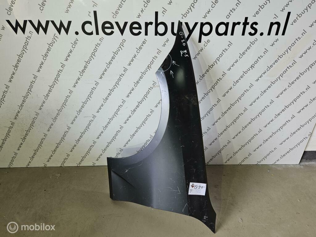 Zijscherm origineel BMW 3-serie G20 ('19->), Gebruikt, Ophalen of Verzenden, BMW, BMW